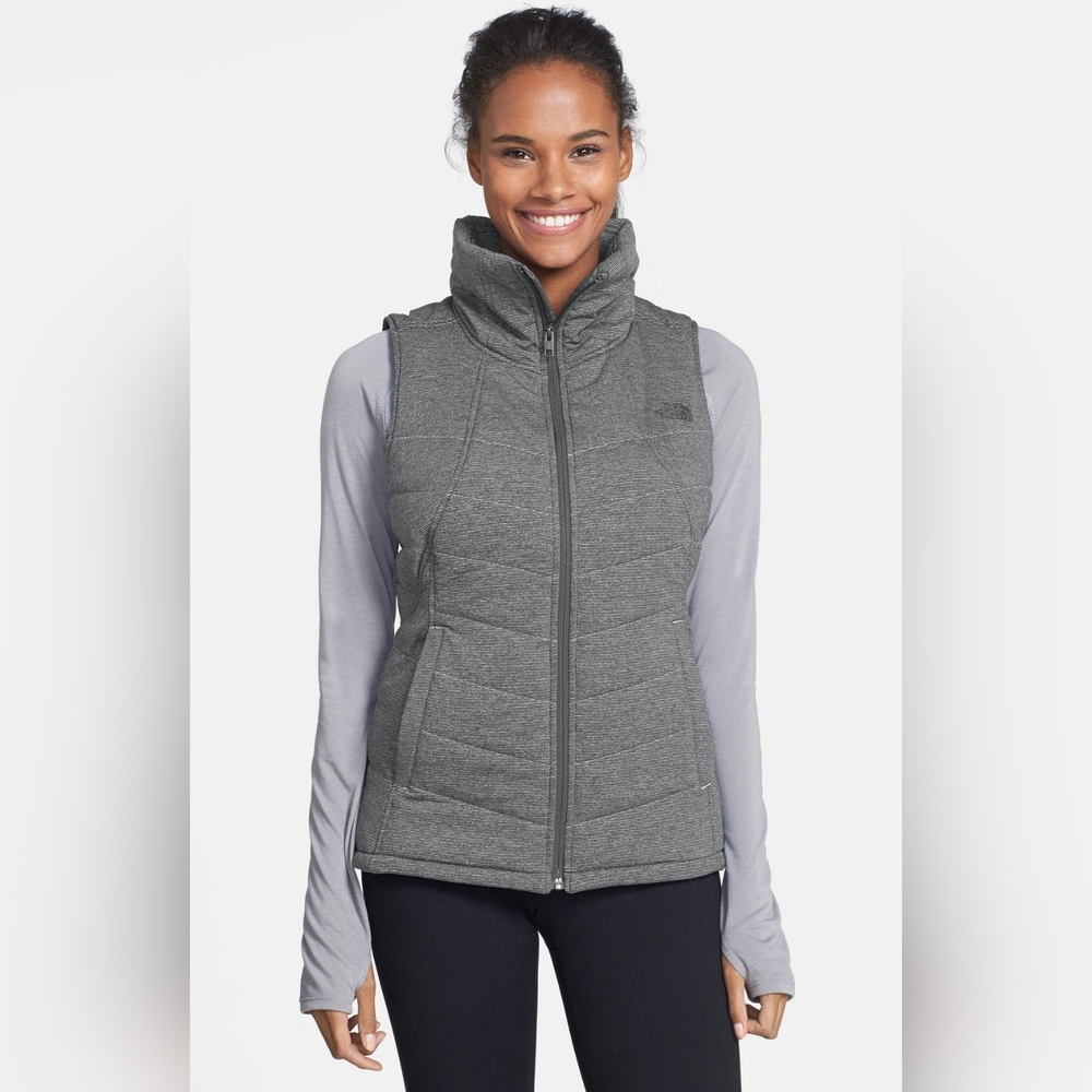 The North Face Women's Gray Quilted Puffer Vest